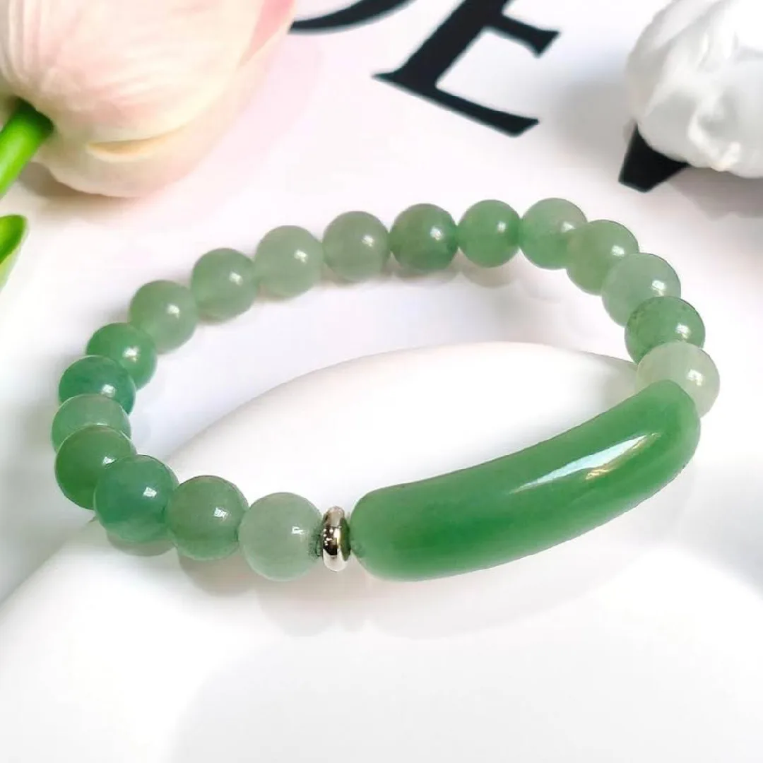 New Project (74) Authentic Green Aventurine Growth Band - Image 1