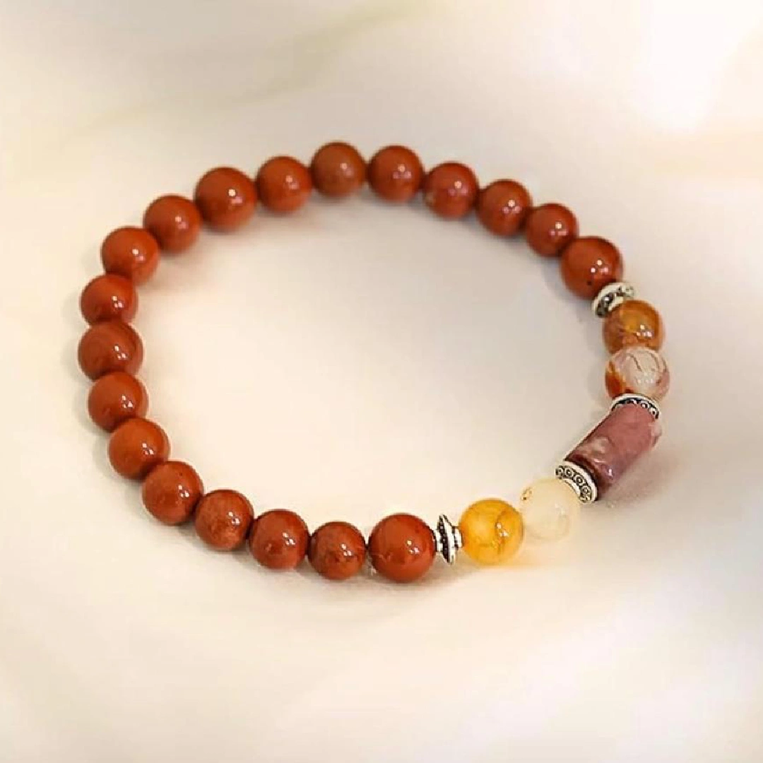 New Project (75) Jasper Stone Braclet for (Mesh Rashi) Aries - Image 1