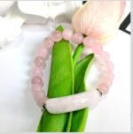 This meticulously crafted bracelet features genuine Rose Quartz beads - Image 4