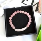 This meticulously crafted bracelet features genuine Rose Quartz beads - Image 2