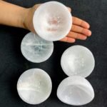 Selenite Charging Bowl – Round Shaped 4 Inches - Image 2