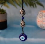 Shield Your Space and attract prosperity with Our Nazar Rakshak Hanging Charm with Evil Eye and Pyrite stone. - Image 4