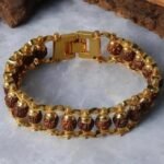 GOLD PLATED DESIGNER RUDRAKSH BRACELET