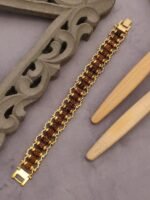GOLD PLATED DESIGNER RUDRAKSH BRACELET - Image 3