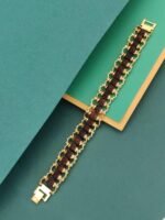 GOLD PLATED DESIGNER RUDRAKSH BRACELET - Image 2