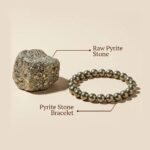 Raw Pyrite Stone & Bracelet Combo( Dhan varsha combo) - Image 2