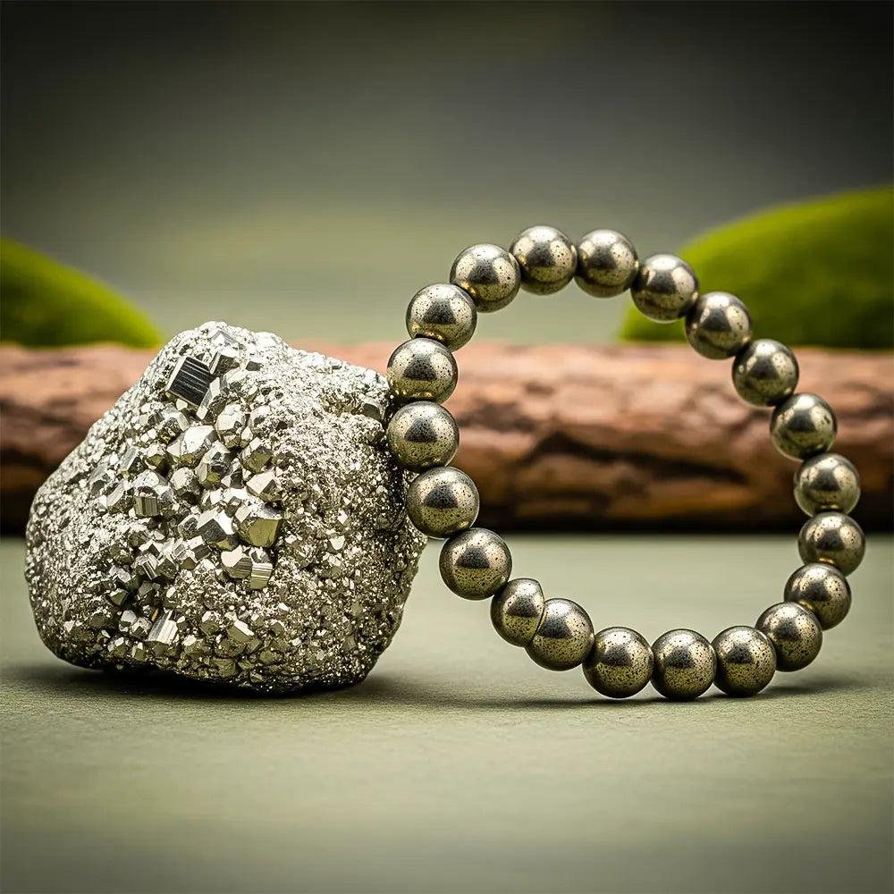 WhatsApp Image 2025-11-10 at 2.54.32 PM Raw Pyrite Stone & Bracelet Combo( Dhan varsha combo) - Image 1