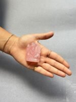 Rose quartz  Stone Ganesha - Image 3