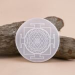 Shriyantra Selenite Plate- Crystal Charging & Cleansing