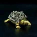 Pyrite Turtle for Abundance ( with led lamp ) - Image 3