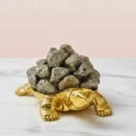 Pyrite Turtle for Abundance ( with led lamp ) - Image 2