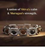 Karungli & Rudraksh Bracelet – Metal Edition - Image 2