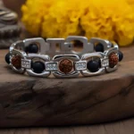 Karungli & Rudraksh Bracelet – Metal Edition