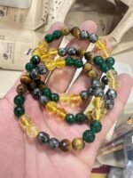 MONEY MAGNET BRACELET Diamond cut  8 mm beads - Image 3