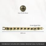 Pyrite Power Abundance & Protection Metal Bracelet - Image 2