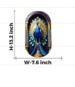 Pyrite–Lapis Peacock Frame, often designed for home and office decor to attract positivity and prosperity - Image 6