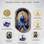 Pyrite–Lapis Peacock Frame, often designed for home and office decor to attract positivity and prosperity - Image 5