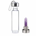 healing power of crystals in a water bottle