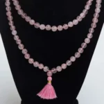 Rose quartz jap mala