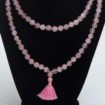 Rose quartz jap mala