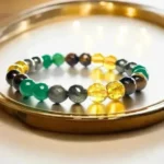 MONEY MAGNET BRACELET Diamond cut  8 mm beads