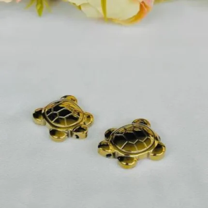 Golden Pyrite Turtle - 1 inch