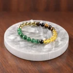 Money Magnet Bracelet with Free Raw Selenite Plate